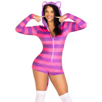 Комбинезон-костюм кошечки Leg Avenue Comfy Cheshire L, с капюшоном