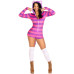 Комбінезон-костюм кішечки Leg Avenue Comfy Cheshire L, з капюшоном - Фото №3