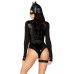 Еротичний костюм кішечки Leg Avenue Fierce Feline XS, боді, пояс з підв’язкою, маска кішки - Фото №2