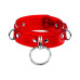 Нашийник для фіксації Feral Feelings - D-Rings Red Trasparent - Фото №1
