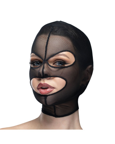 Маска сітка з відкритим ротом та очима Feral Feelings - Mask Black - Фото №1