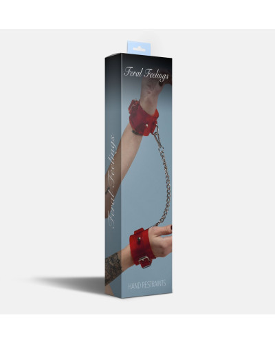 Наручники Feral Feelings - Hand Restraints Red Trasparent - Фото №2