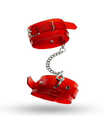 Поножи Feral Feelings - Ankle Restraints Red Trasparent - Фото №1