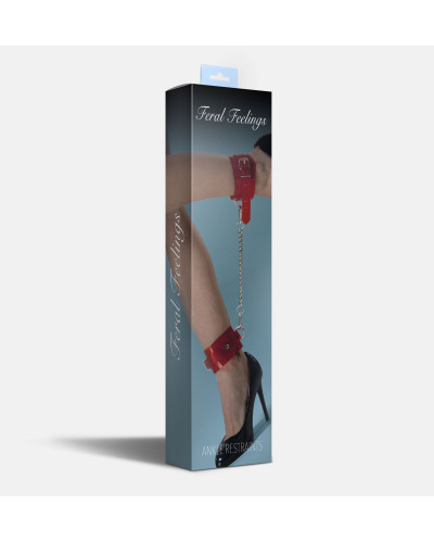 Поножи Feral Feelings - Ankle Restraints Red Trasparent - Фото №2