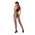 Бодістокінг Passion BS058 black, комбінезон, дуже повітряний - Фото №4