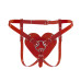 Трусики Серце для страпону Feral Feelings - Hearts Strap-on Belt Red - Фото №1