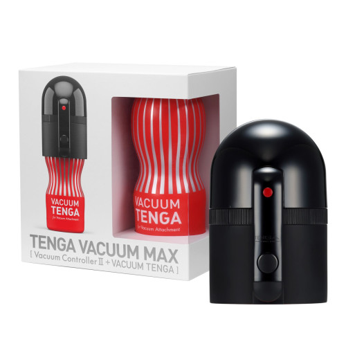 Вакуумная насадка Tenga VACUUM MAX + мастурбатор Tenga Vacuum Cup, 5 режимов работы