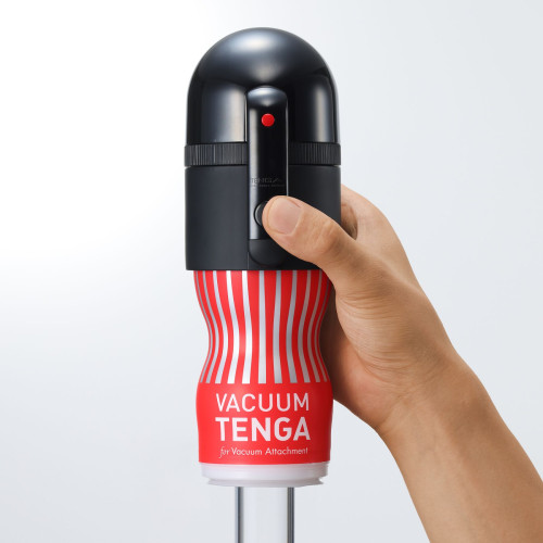 Вакуумная насадка Tenga VACUUM MAX + мастурбатор Tenga Vacuum Cup, 5 режимов работы