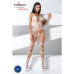 Бодістокінг Passion BS058 white, комбінезон, дуже повітряний - Фото №2