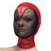 Маска серце сітка із повністю закритим обличчям Feral Feelings - Hearts Mask Red/Black - Фото №1