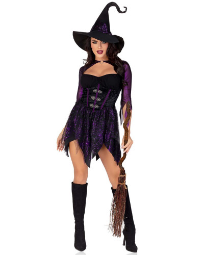 Костюм ведьмы Leg Avenue Mystical Witch XL, платье, шляпа - Фото №4