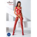 Бодістокінг Passion BS059 red, комбінезон, імітація панчох - Фото №2