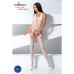Бодістокінг Passion BS059 white, комбінезон, імітація панчох - Фото №2