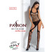 Бодістокінг Passion BS060 black, комбінезон, імітація трусиків і гольфів - Фото №7