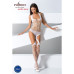 Бодістокінг Passion BS060 white, комбінезон, імітація трусиків і гольфів - Фото №2