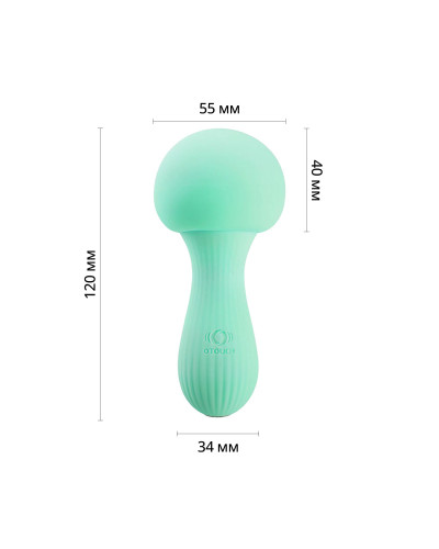 Вібромасажер Otouch MUSHROOM Teal, 7 режимів, функція нічника, технологія «старт-стоп» - Фото №2