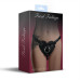 Трусики Сердце для страпона из натуральной кожи Feral Feelings - Hearts Strap-on Belt Black - Фото №4