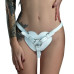 Трусики Серце для страпону з натуральної шкіри Feral Feelings - Hearts Strap-on Belt White - Фото №2