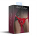 Трусики Серце для страпону з натуральної шкіри Feral Feelings - Hearts Strap-on Belt Red - Фото №4