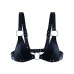 Лиф из натуральной кожи Feral Feelings - Bikini Top Black - Фото №1