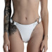 Трусики з натуральної шкіри Feral Feelings - String Bikini White - Фото №2