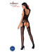 Сітчастий бодістокінг Passion BS062 One Size, Black, комбінезон, імітація панчіх, відкритий доступ - Фото №4