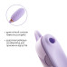 Вакуумный клиторальный стимулятор Otouch Louis Vibrate Purple с виброяйцом, в кейсе - Фото №4