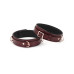 Фіксатори для стегон Liebe Seele Wine Red Thigh Cuffs L Size, натуральна шкіра - Фото №1