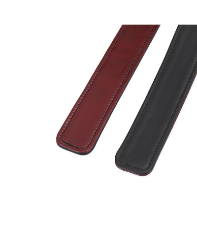 Фіксатори для стегон Liebe Seele Wine Red Thigh Cuffs L Size, натуральна шкіра - Фото №5