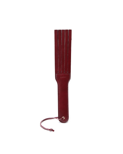Двосторонній паддл Liebe Seele Wine Red Spanking Paddle, натуральна шкіра - Фото №1