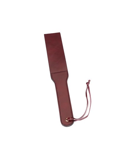 Двосторонній паддл Liebe Seele Wine Red Spanking Paddle, натуральна шкіра - Фото №2