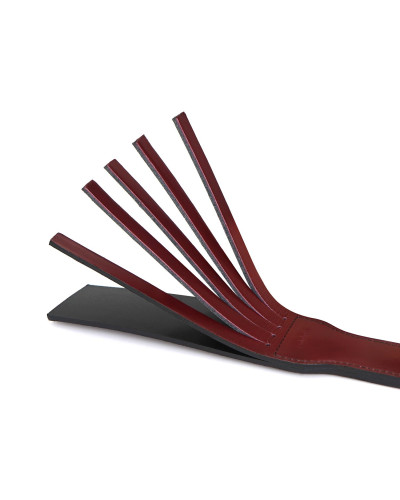 Двосторонній паддл Liebe Seele Wine Red Spanking Paddle, натуральна шкіра - Фото №3