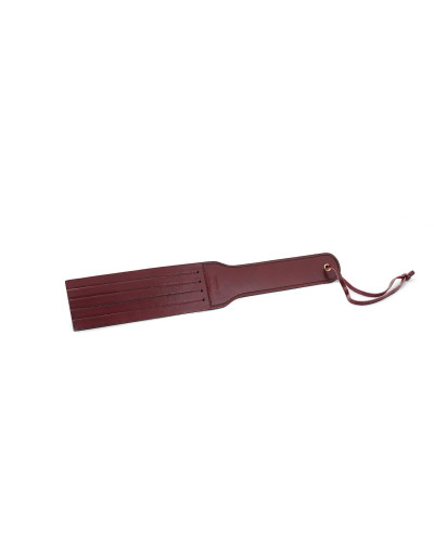 Двосторонній паддл Liebe Seele Wine Red Spanking Paddle, натуральна шкіра - Фото №4