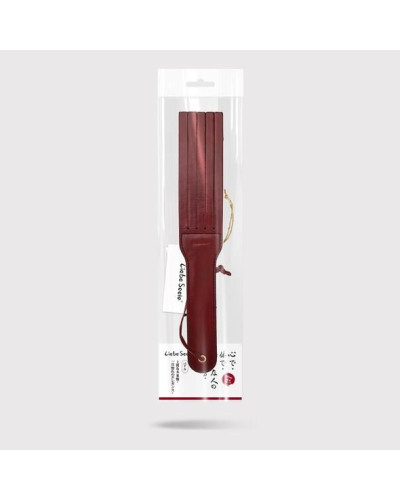 Двосторонній паддл Liebe Seele Wine Red Spanking Paddle, натуральна шкіра - Фото №7