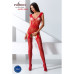 Сетчатый бодистокинг Passion BS062 One Size, Red, комбинезон, имитация чулок, открытый доступ - Фото №2