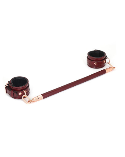 Фиксатор-распорка для ног или рук Liebe Seele Wine Red Spreader Bar, дерево + натуральная кожа - Фото №7