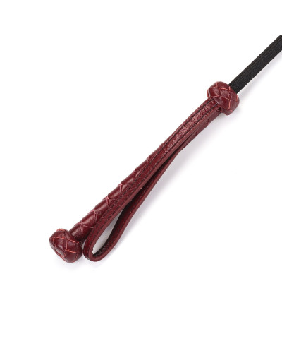 Шлепалка-сердечко Liebe Seele Wine Red Riding Crop with Heart-Shape Tip, натуральная кожа - Фото №2