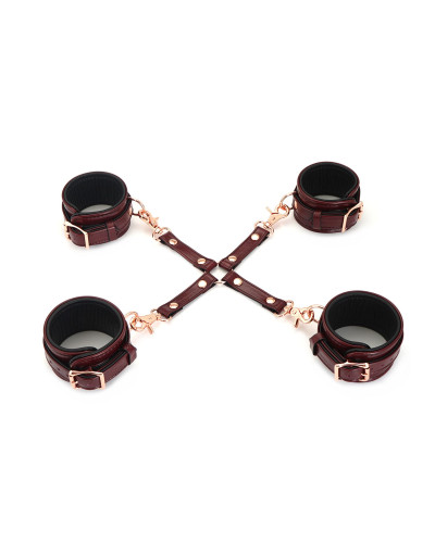 Кожаная крестовина Liebe Seele Wine Red Hogtie - Фото №2