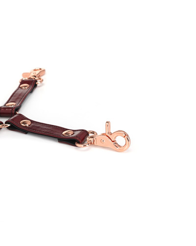 Кожаная крестовина Liebe Seele Wine Red Hogtie - Фото №4