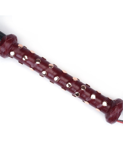 Флоггер Liebe Seele Wine Red Studded Flogger, натуральная кожа - Фото №3