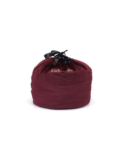 Бархатный мешочек для хранения игрушек Liebe Seele Wine Red Large Storage Bag Cylindrical, 24х25 см - Фото №1