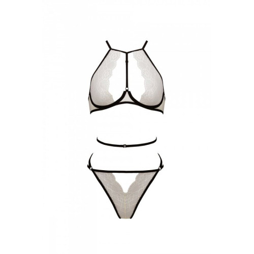 Комплект белья Passion CHIKA SET, L/XL, cream, топ, трусики