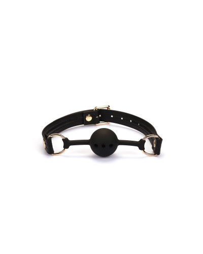 Кляп Liebe Seele Black Organosilicon Ball Gag - Фото №2