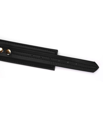 Нашийник з повідцем Liebe Seele Black Organosilicon Collar with Leash, екошкіра - Фото №5