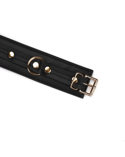 Наручники з ланцюжком Liebe Seele Black Organosilicon Wrist Cuff, екошкіра - Фото №5
