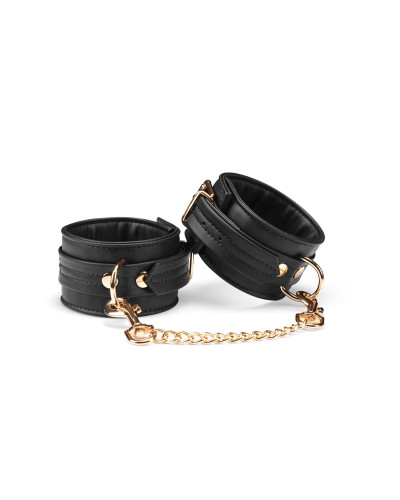 Поножи Liebe Seele Black Organosilicon Anklecuffs, экокожа - Фото №1