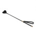 Шльопалка-сердечко Liebe Seele Black Organosilicon Riding Crop, екошкіра - Фото №1