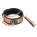 Широкий нашийник з повідцем Liebe Seele Rose Gold Memory Collar with Leash, натуральна шкіра - Фото №1
