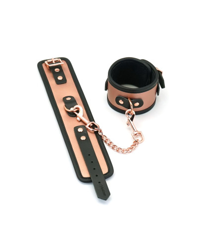 Поножи Liebe Seele Rose Gold Memory Ankle Cuffs, натуральная кожа, розовое золото - Фото №3