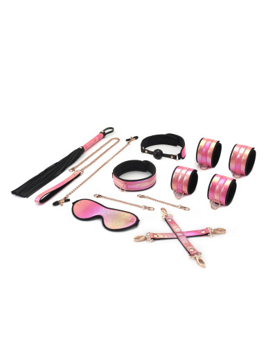 БДСМ-набор Liebe Seele Vivid Sakura 8 Pieces Set, 8 аксессуаров, экокожа на бархатной основе - Фото №1